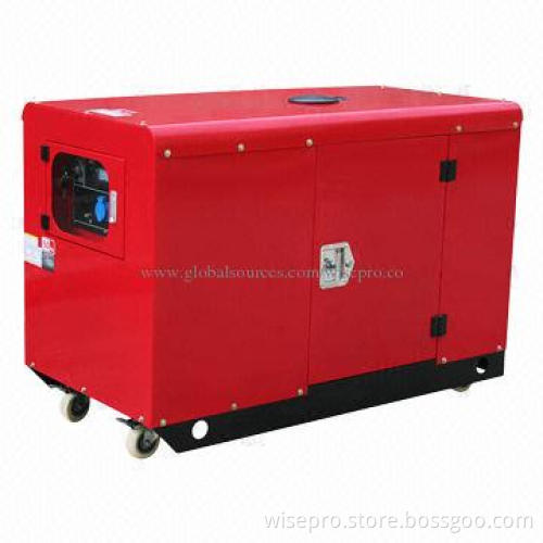 Portable diesel silent generator, canopy type, 10kW 10kVA